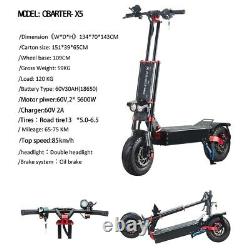 Dual Motor Electric Scooter 60v 5600w For Adult 13inch Off Road Tires Fast Speed