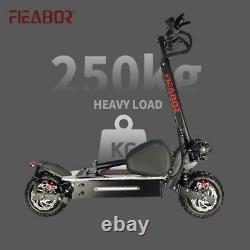 Dual Motor Electric Scooter For Adult 11inch Off Road Tires Fast Speed 60v 5600w