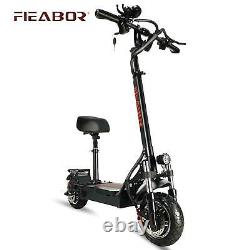 Dual Motor Electric Scooter For Adult Fat Tire Foldable And Fast Speed 2400W 60V