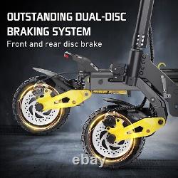 Dual Motor Off-Road Electric Scooter for Adults 34 mph Max Speed 2400W Motor