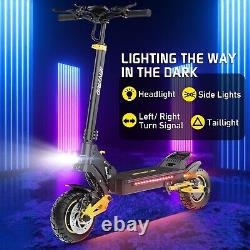 Dual Motor Off-Road Electric Scooter for Adults 34 mph Max Speed 2400W Motor