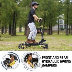 Dual Motor Off-Road Electric Scooter for Adults 34 mph Max Speed 2400W Motor