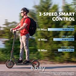 Dual Suspension Electric Scooter Adult with Turn Signal Light & Rear Disc Brake