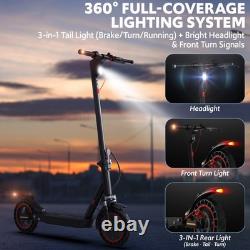 Dual Suspension Electric Scooter Adult with Turn Signal Light & Rear Disc Brake Dual Suspension Electric Scooter Adult with Turn Signal Light & Rear Disc Brake