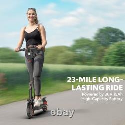 Dual Suspension Electric Scooter Adult with Turn Signal Light & Rear Disc Brake