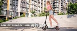 Dual Suspension Electric Scooter Adult with Turn Signal Light & Rear Disc Brake