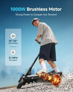 ECOROAD ES6 Foldable Electric Scooter(1000W Motor, 31MPH Top Speed, 37Miles Range)