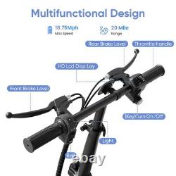 EILLEO Electric Scooter Seat for Adults 750W Motor 18.75mph 20Mile With Pet Basket