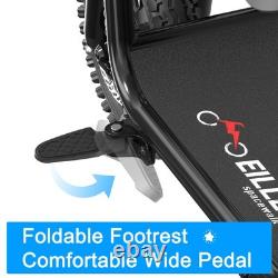 EILLEO Electric Scooter With Seat 48V for Adult 500W Max Motor 17.4MPH 20 Miles