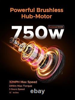 ENGWE Y400 750W Folding Kick Scooters Reach 25Miles Range, 10 Tire E-Scooter