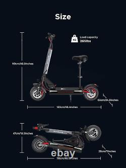 ENGWE Y600 830W(Peak) Electric Scooter for Adults Teens with Seat Detachable, 48