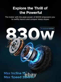 ENGWE Y600 Electric Scooter 850W Off-Road E-Scooter 48V 18.2Ah 10 Tire 28MPH