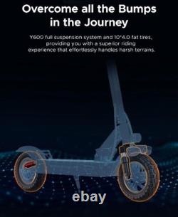 ENGWE Y600 Electric Scooter 850W Off-Road E-Scooter 48V 18.2Ah 10 Tire 28MPH