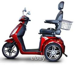 EWheels EW36 Red 3-Wheel Electric Power Mobility Scooter FREE ALARM 18 MPH NOTAX