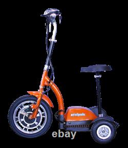 EWheels EW-18 Electric 3 Wheel Mobility Scooter Sit or Stand 350W Orange 15mph