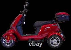 EWheels EW-75 Red 4 Four Wheel Electric Touring Luxury Mobility Scooter NOTAX