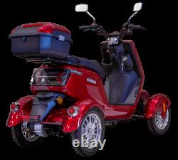 EWheels EW-75 Red 4 Four Wheel Electric Touring Luxury Mobility Scooter NOTAX