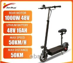 Electric Dual Motor Folding Scooter 50KMH Speed 1000W 48V adults scooter
