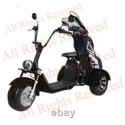 Electric Golf Course Cart 3 wheels Citycoco Scooter 2000 Watts SoverSky T7.1