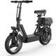 Electric Scooter 1000W 48V 15Ah 25MPH Foldable E-Scooter with Seat for Adults