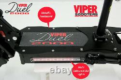 Electric Scooter 1000W 48V Viper Duel New 2020 Model, 2 x 1000W Motors = 2000W