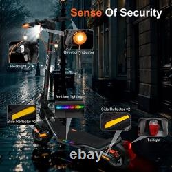 Electric Scooter 1000W Motor 25MPH 25-35Miles 624Wh Battery Fingerprint Unlock