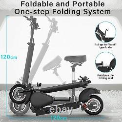 Electric Scooter 1000W Motor, Up to 40 Miles Folding E-Scooter with Dual Braking