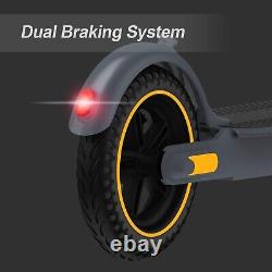 Electric Scooter 10 Solid Tires 600W Peak Motor Up to 20Miles Range 19Mph Speed