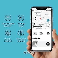 Electric Scooter 10 Solid Tires 600W Peak Motor Up to 20Miles Range 19Mph Speed