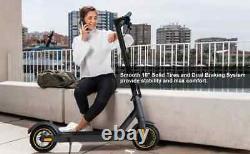 Electric Scooter 10 Solid Tires 600W Peak Motor Up to 20Miles Range 19Mph Speed