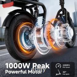 Electric Scooter, 14'' Foldable E-Scooter Suspension Rang 28-62Miles