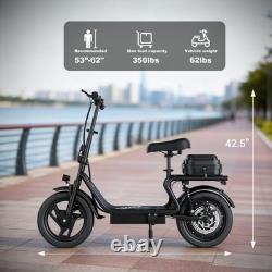 Electric Scooter, 14'' Foldable E-Scooter Suspension Rang 28-62Miles