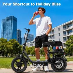 Electric Scooter, 14'' Foldable E-Scooter Suspension Rang 28-62Miles