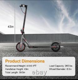 Electric Scooter -19 MPH Max Speed, 8.5Honeycomb Solid Tires, 350W Motor, 12