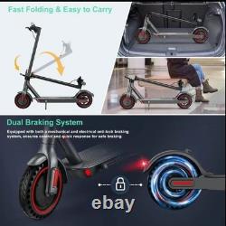 Electric Scooter -19 MPH Max Speed, 8.5Honeycomb Solid Tires, 350W Motor, 12