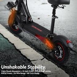 Electric Scooter 48v 1600W For Adult 10Off Road Fat Tires Fast Speed USA MAX