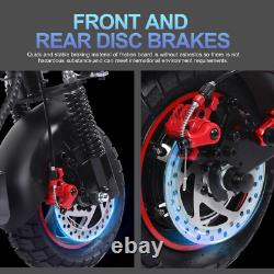 Electric Scooter 48v 800W For Adult Folding 10 Off-Road Fat Tires Fast Speed