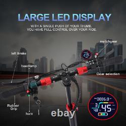 Electric Scooter 48v 800W For Adult Folding 10 Off-Road Fat Tires Fast Speed