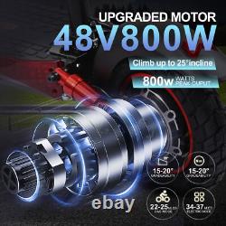 Electric Scooter 48v 800W For Adult Folding 10 Off-Road Fat Tires Fast Speed