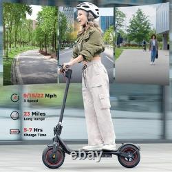 Electric Scooter 500W Foldable E Scooter 22MPH Max Speed Long Range 10'' Tires