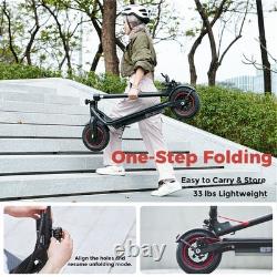 Electric Scooter 500W Foldable E Scooter 22MPH Max Speed Long Range 10'' Tires