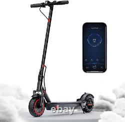 Electric Scooter 8.5 Solid Tires, Quadruple Shock Absorption, up to 19 Miles