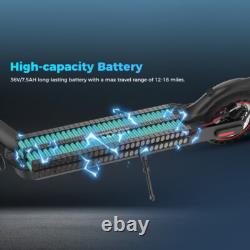 Electric Scooter Adult 350W 19MPH Long Range Folding Commuter E-Scooter with APP