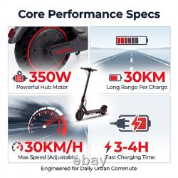 Electric Scooter Adult 350W 36V 10.4Ah Foldable 19Miles Disc Brake Bluetooth