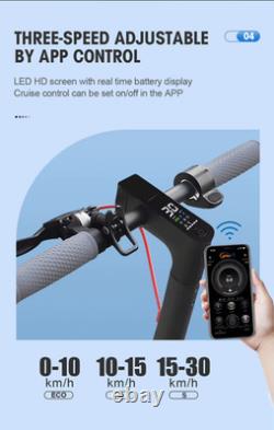 Electric Scooter Adult 350W 36V 10.4Ah Foldable 19Miles Disc Brake Bluetooth