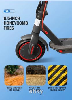 Electric Scooter Adult 350W 36V 10.4Ah Foldable 19Miles Disc Brake Bluetooth
