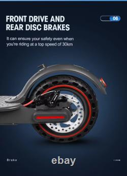 Electric Scooter Adult 350W 36V 10.4Ah Foldable 19Miles Disc Brake Bluetooth