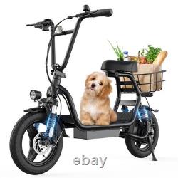 Electric Scooter Adult 500W E-Scooter with Seat for Adults Commuter Long Range