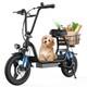 Electric Scooter Adult 500W E-Scooter with Seat for Adults Commuter Long Range