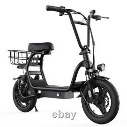 Electric Scooter Adult 500W E-Scooter with Seat for Adults Commuter Long Range